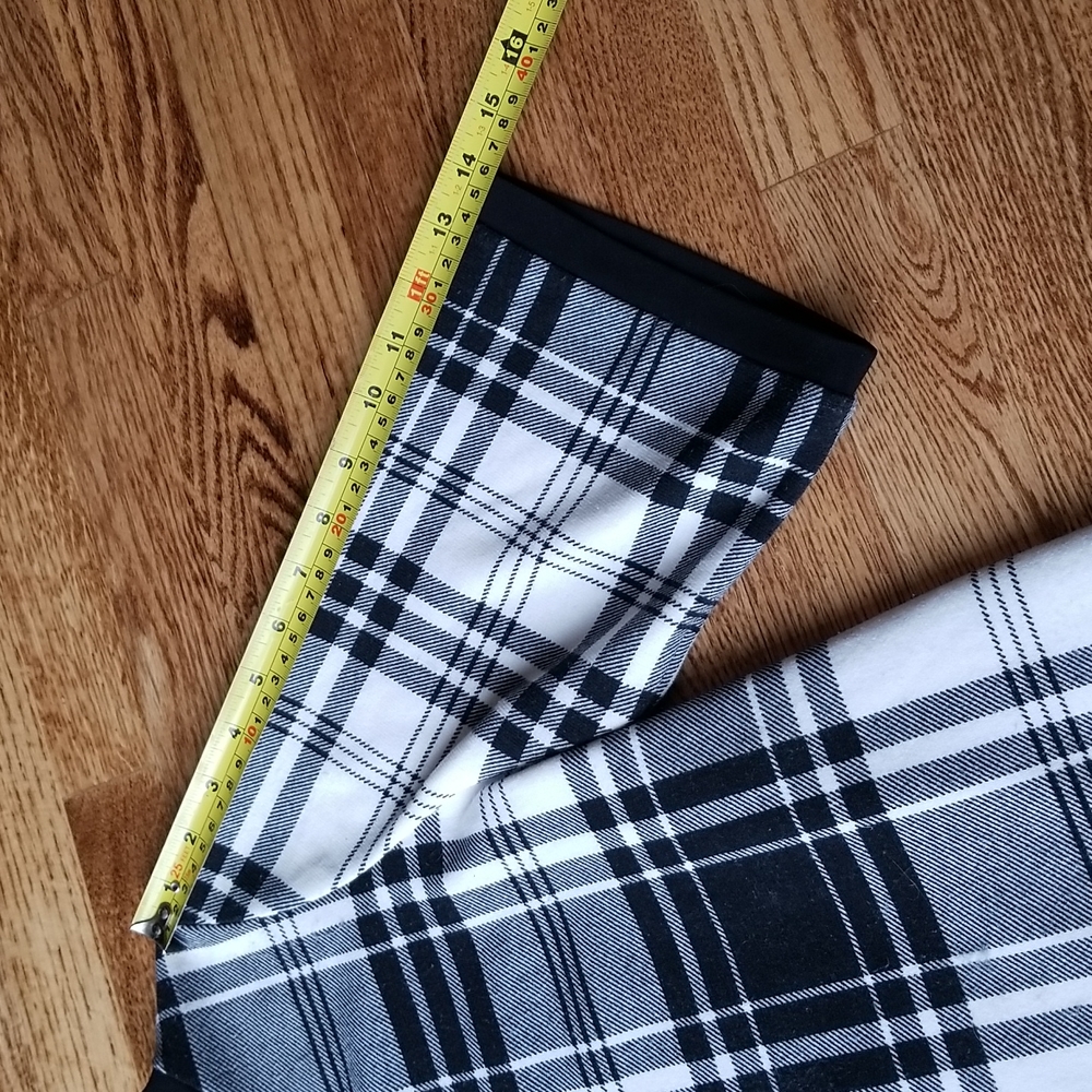 (4) Joseph Ribkoff 3/4 Length Sleeved Top Plaid Print Tartan Statement Sleeves - Picture 5 of 8